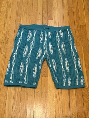 COOGI Teal and White Shorts